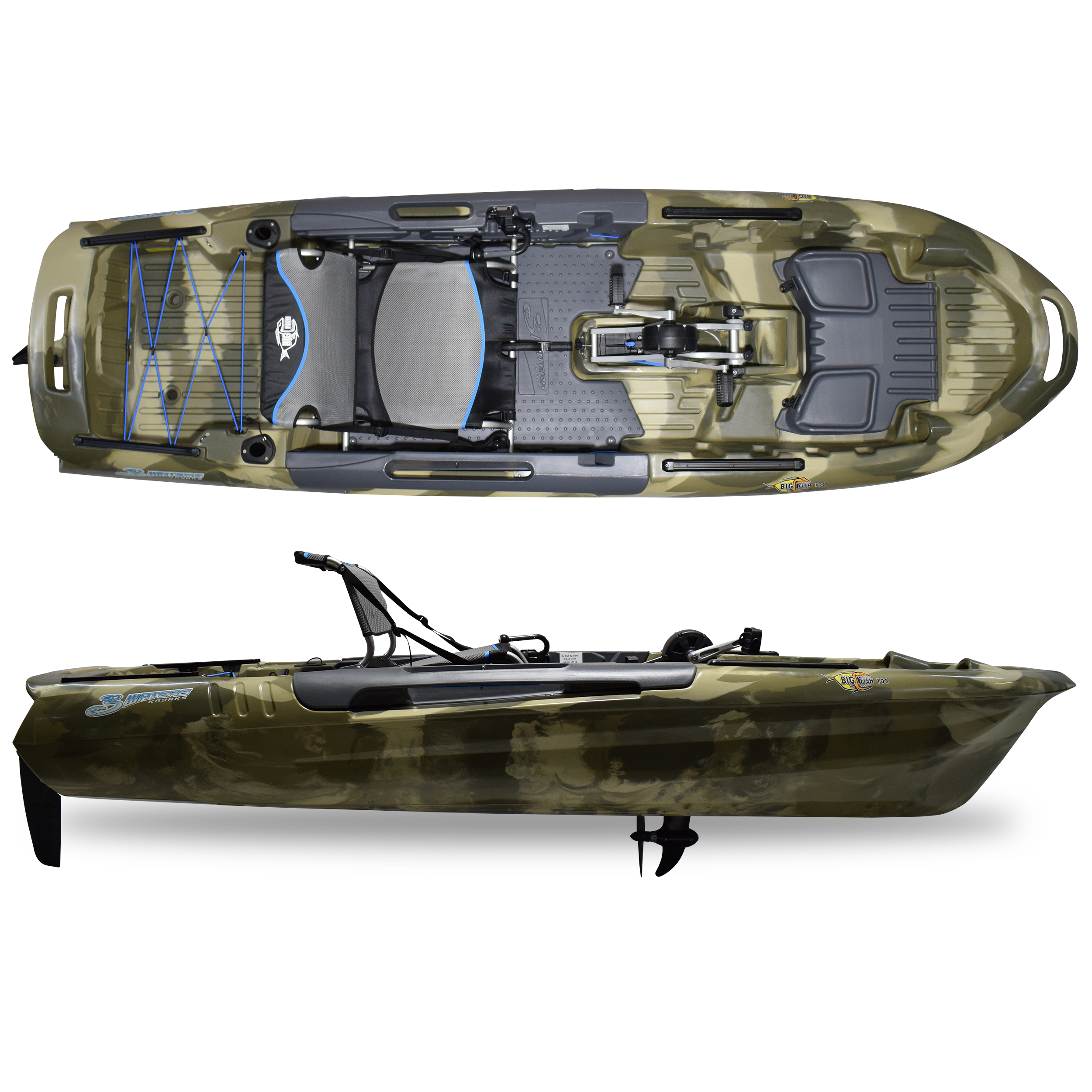 Big Fish 108 - Pedal Fishing Kayak – Feelfree Kayaks